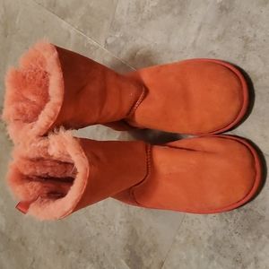 Red Ugg Bailey bow boot sz 6